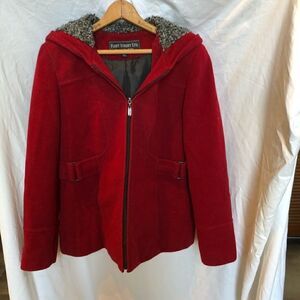 Fleet Street Pea Coat Red PS